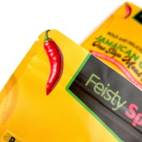 Sachet refermable personnalisé de qualité alimentaire, résistant à l'humidité, en plastique, pour poudres, assaisonnements et épices