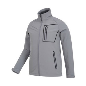 Veste Softshell à capuche pour homme avec fermeture éclair protection UV durabilité améliorée pour les vêtements de travail d'hiver et les sports de plein air - Product Image 4