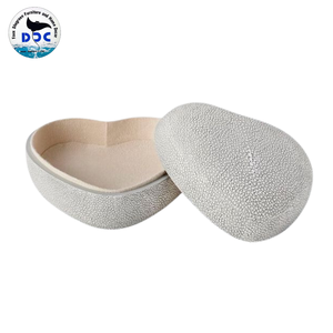 Boîte de rangement de bijoux en velours personnalisée de haute qualité Boîte à bijoux de luxe en faux cuir de galuchat du Vietnam - Product Image 6