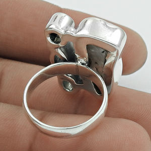 แหวนอัญมณีจากธรรมชาติหลายแบบสำหรับผู้หญิงแหวน925เครื่องประดับอัญมณีทำมือขายส่ง - Product Image 3