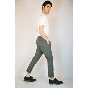 City Robin 100% algodón Anti-Pilling pantalones al aire libre XL tamaño holgado cremalleras plisados color ligero diseño recto para el verano - Product Image 3