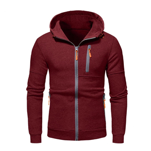Ensemble de survêtements à manches longues et fermeture éclair pour la course à pied 100% coton vente en gros personnalisé nouveau style de survêtement pour hommes de haute qualité - Product Image 3
