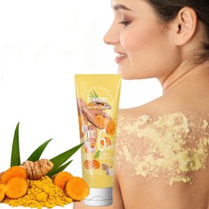Gommage corporel au curcuma, biologique, végétalien, crème exfoliante pour le soin de la peau, éclaircissante, hydratante, marque privée - Product Image 3