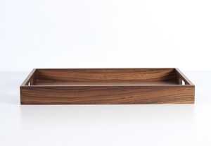 Plateau de service rectangulaire en bois naturel fabriqué à la main pour mariages et occasions spéciales Plateau de service alimentaire - Product Image 3