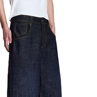 Streetwear décontracté hommes Baggy Jeans pantalon jambe droite Jeans hommes léger lavé coton polyamide jambe large Jeans