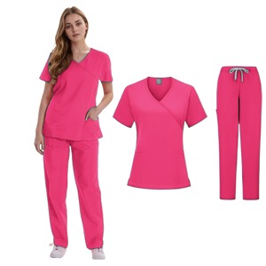 Vêtements chirurgicaux Scrubs médicaux pour femmes Séchage rapide Manches courtes Vêtements chirurgicaux Médecin Infirmière Travail Uniforme Personnalisation - Product Image 4