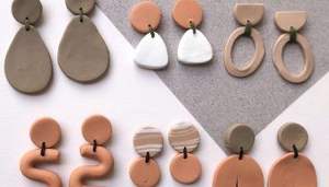 Pendientes de resina vibrantes pintados a mano y pulidos con múltiples colores Pantone Joyería de moda para montañas y looks diarios - Product Image 5