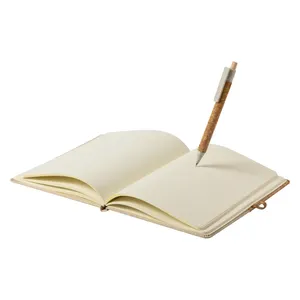 Quaderno Promozionale Sostenibile Gennar Realizzato in Sughero e Cotone per Merchandising - Product Image 2