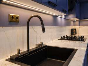 Custom Made Matte Lacquer <b>Kitchen</b> <b>Cabinet</b> Modern <b>Kitchen</b> <b>Cabinets</b> Painted MDF Shaker Handleless Custom RAL Color Complete Set - Product Image 5