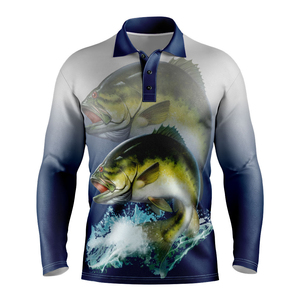 Nueva Ropa de Pesca Profesional con Protección Solar UPF 50+ y Logotipo Personalizado al por Mayor, Camisetas de Pesca para Hombre, Polos de Pesca - Product Image 3