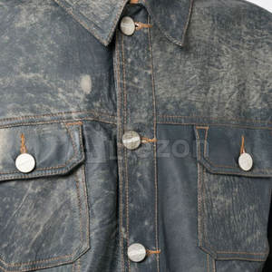 Venta caliente Hombres Ropa Chaqueta de cuero Nueva moda Hombres Chaqueta de cuero a prueba de viento - Product Image 5