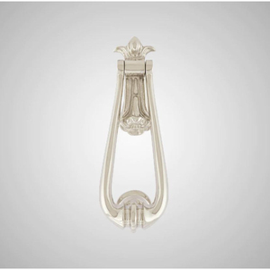 Heurtoir de porte décoratif en forme de feuille avec poignée en métal et laiton, heurtoir de porte d'entrée et accessoires, couleur or - Product Image 4