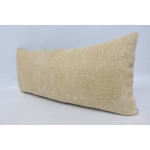 Antique 16x36 Inch Beige Wool <b>Pillow</b> Woven and Tufted with Vintage Print Square Shape Luxury <b>Decorative</b> <b>Pillow</b> for Home Use - Product Image 4