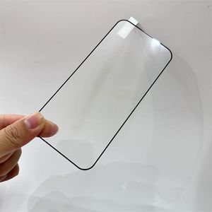 กระจกนิรภัย0.4มม. ป้องกันหน้าจอกระจกนิรภัยสำหรับ iPhone 16 15 14 13 PRO MAX กาวเต็มรูปแบบทนทานสูง5X ๆครั้ง