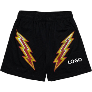 Shorts de sport décontractés réversibles personnalisés avec logo, vente chaude, unisexe, fins, à séchage rapide, respirants, en maille, pour l'été, la salle de sport, le fitness, pour hommes - Product Image 3