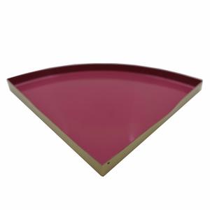 Vaisselle en fer plateau de service alimentaire plateau de service de couleur rouge pour Restaurant et décoration de table faits à la main personnalisés en vrac - Product Image 1