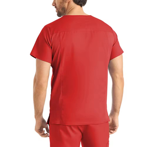 Low MOQ Customized Color & Design Hospital <b>Scrub</b> Shirt for <b>Top</b> Selling New Model <b>Scrubs</b> in Solid Color <b>Scrub</b> - Product Image 6