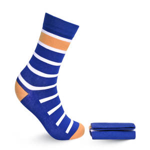 Chaussettes pour hommes en coton à rayures tendance, prix de gros, fabrication en usine, nouveau style de chaussettes pour hommes - Product Image 1