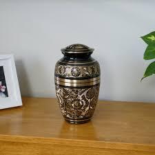 Latón de mejor grado con diseño de nácar urnas de cremación para cenizas humanas urna patrón hecho a mano suministros funerarios urnas - Product Image 2