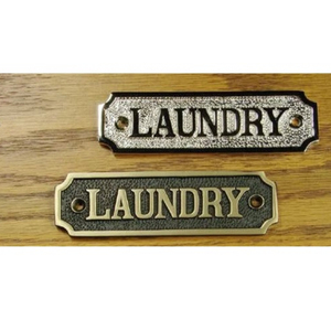 Nuevo Letrero Decorativo Hecho a Mano, Moderno, Elegante, Único, con Logotipo Personalizado, Placa de Metal Fundido para Puerta de Despensa - Product Image 1