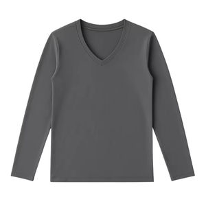 Camiseta de Manga Larga con Cuello Redondo para Mujer, Estampado Invernal, 100% Algodón Orgánico de Lujo, Preencogido, Ajuste Clásico, Suave y Premium - Product Image 1
