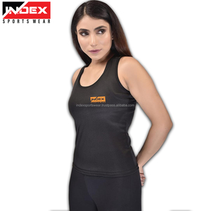 Camisetas sin mangas con logotipo personalizado para mujer, camisetas deportivas con espalda abierta para gimnasio y yoga, camisetas sin mangas de entrenamiento para mujer - Product Image 2