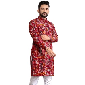 ผ้าฝ้ายนุ่มหนักสําเร็จรูปพร้อมลําดับงานเย็บปักถักร้อยและ Kurta สําหรับฟังก์ชั่นทุกประเภท - Product Image 1