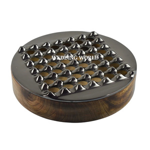 Cenicero rectangular de madera diseño personalizado venta al por mayor nuevo Cenicero de lujo Hogar y Barware diseñador Cenicero de Metal - Product Image 2