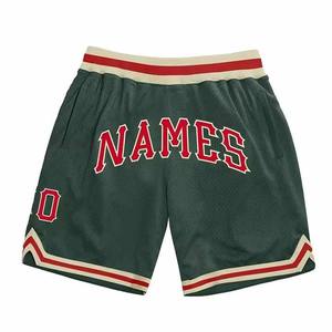 Streetwear vintage pour hommes Impression personnalisée 100% polyester Short de basket-ball décontracté en toile - Product Image 4