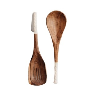 ชุดอุปกรณ์ทำซุปแบบแบนทำจากไม้คุณภาพดีพร้อมดีไซน์หรูหราชุดเครื่องใช้บนโต๊ะอาหารสำหรับร้านอาหารร้านอาหารและงานแต่งงาน - Product Image 1