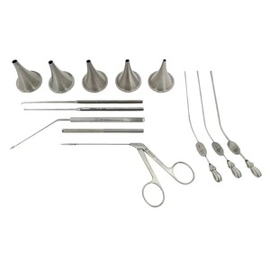 Juego de Instrumentos Quirúrgicos de Otología Vaslcare ENT, 13 Piezas, Acero Inoxidable Alemán, Manual, Certificado CE Clase I, Espéculo Quirúrgico para Oído - Product Image 1