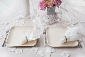 Assiettes jetables en bambou Areca Palm Leaf Products Assiettes compostables de l'Inde pour la maison rustique et écologique - Product Image 3