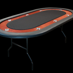 Table de poker pliante de luxe moderne de qualité casino, motif rond personnalisable, meilleure qualité pour les jeux de Mahjong - Product Image 2