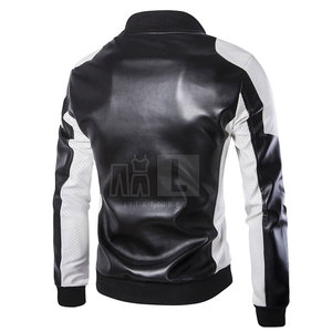 เสื้อแจ็คเก็ตหนังวัวแฟชั่นใหม่สำหรับผู้ชาย น้ำหนักเบา สวมใส่สบาย ระบายอากาศได้ดี เป็นมิตรกับสิ่งแวดล้อม กันลม มีโลโก้ด้านหน้า - Product Image 2