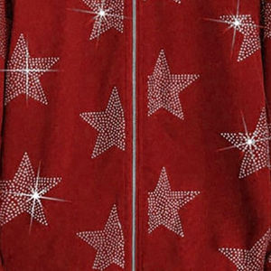 Sweat à capuche unisexe de haute qualité coupe strass coudre personnalisé doublé hiver grande taille hommes blanc sweats à capuche strass - Product Image 4