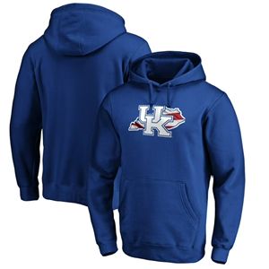 Kentucky Wildcats เสื้อฮู้ดสีฟ้าสำหรับฤดูหนาว, เสื้อมีฮู้ดพิมพ์ลายโลโก้ไม่หด - Product Image 1