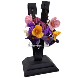 İğne Oyası Festival Küpe Mor Festival de moda Küpe Mor Pendientes - Product Image 1