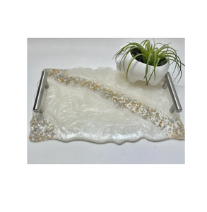 Exclusive Epoxy Resin Serving Tray Professional Royal Crafts 2 Coaster Resin Tray Manufacture Lowest Price - Product Image 5