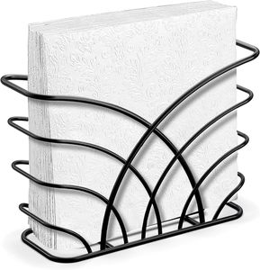 Servilletero de Metal Hecho a Mano con Forma Cuadrada y Acabado Dorado, Soporte para Papel Tisú para Decoración de Comedor, Hogar y Restaurante - Product Image 4