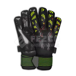 Gants de gardien de but avec protection des doigts en cuir de haute qualité, respirants et réglables, personnalisables pour un usage professionnel - Product Image 1