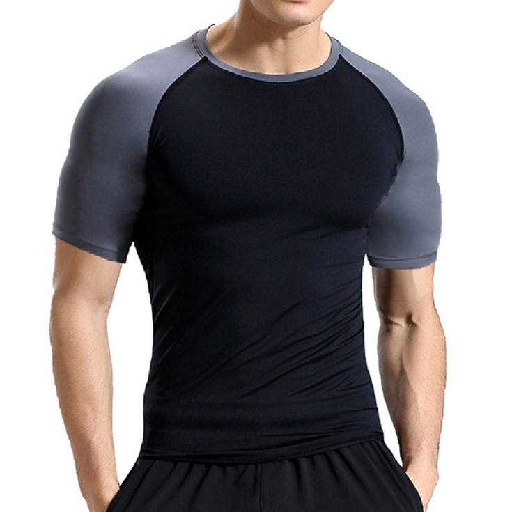 Noir avec manches gris fer