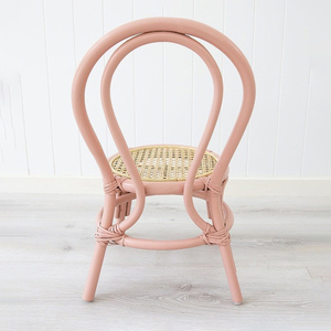 Meilleures ventes de meubles chaises de salle à manger en rotin rose chaise naturelle personnalisée pour les événements fête d'anniversaire - Product Image 3