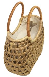 Bolso de mano de verano minimalista elegante para mujer, jacinto de agua suave hecho a mano, gran capacidad, duradero, sostenible para uso diario - Product Image 2