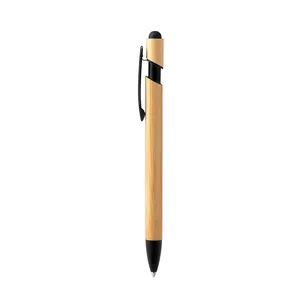 Penna Promozionale Personalizzata Elmur in Bambù con Punta a Sfera - Product Image 1