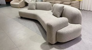 Ensemble de canapés modernes et minimalistes en forme de I Meubles de salle de séjour Ensembles de canapés modulaires en tissu pour coin Vente en gros OEM personnalisés - Product Image 3