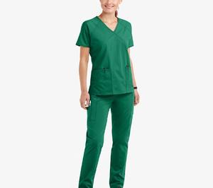Ensemble de blouses médicales unisexes au style unique, qualité supérieure, léger, respirant, confortable, extensible, couleur personnalisée, manches courtes - Product Image 3
