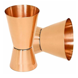 Jigger en cuivre de qualité supérieure Verre à liqueur Vin Jigger Cocktail Jigger Gravé pour Bars Accessoires - Product Image 1