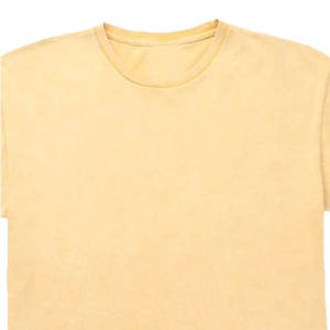 Derniers modèles de t-shirts délavés à l'acide pour hommes de couleur personnalisée Street Wear 100% coton tricoté taille adulte - Product Image 5