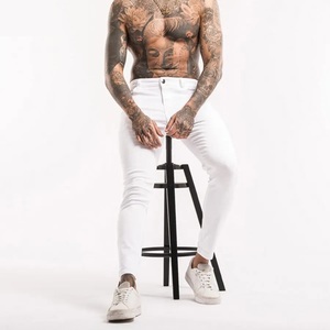 Jeans de travail pour hommes lourds Couture renforcée Denim industriel Pantalons cargo - Product Image 1