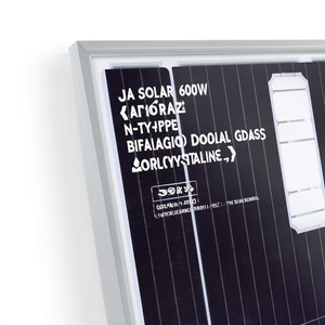 แผงโซลาร์เซลล์ JA Solar 600W รุ่น D40 แบบ N-Type กระจกสองชั้นชนิดโมโนคริสตัลไลน์ - Product Image 3